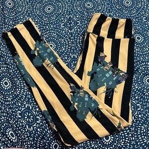 LuLaRoe Thick Striped Halloween Leggings